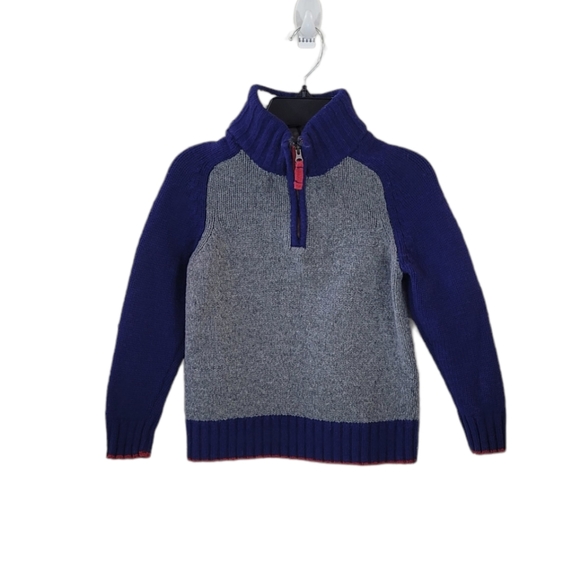 MINI BODEN Half Zip Wool Blend Pullover Sweater Size 7-8 Year